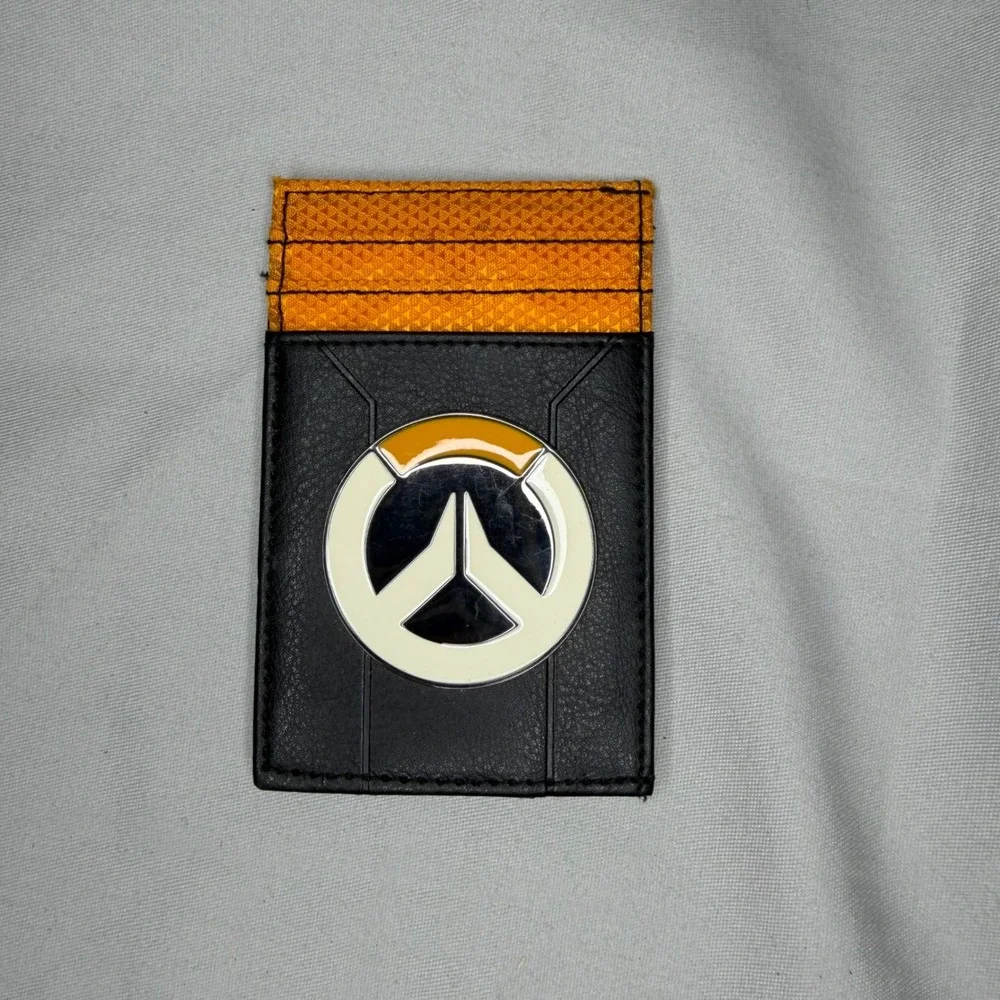 Overwatch Blizzard Entertainment Black Orange Card Holder Money Clip Wallet 2018